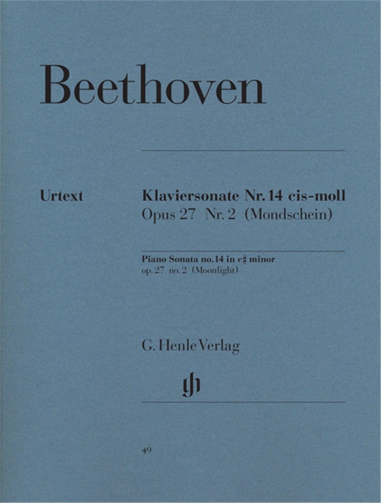 Ludwig van Beethoven: Sonata No. 14 c sharp minor op. 27,2 [Moonlight]
